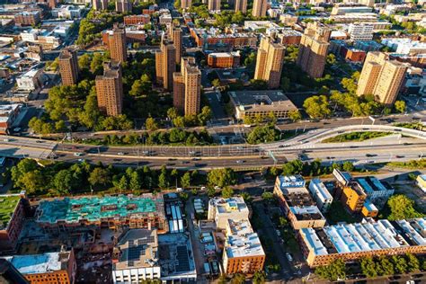 Aerial View Of The Bronx Nyc Stock Photo Image Of High Cityscape