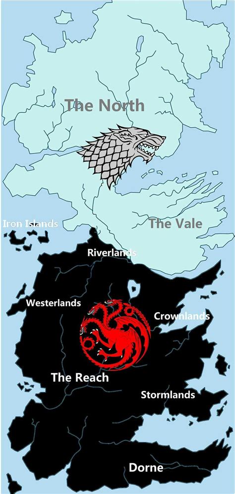 Westeros By The End Of Season 8 Wiki Of Thrones Fantasy Adventure