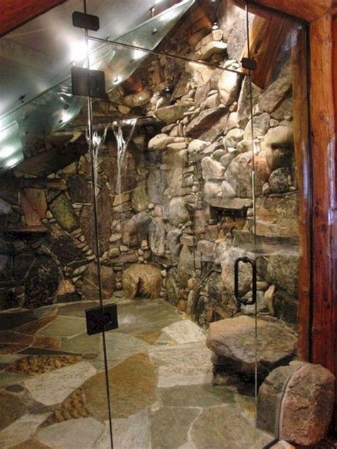 Stone Shower Ideas 5 — Teracee Waterfall Shower Dream Bathrooms
