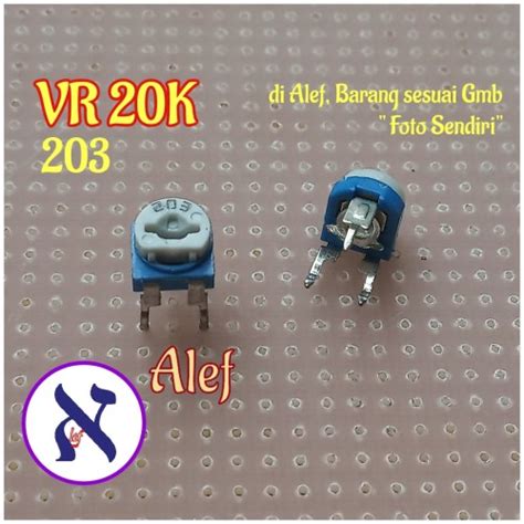 Jual Vr 20k Variable Resistor 203 Trimpot Trimmer 20 K Ohm Variabel