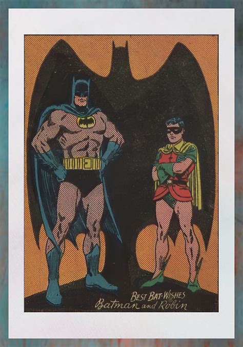 Vintage Batman And Robin Comic Book Pin Up Poster Photograph By Robert