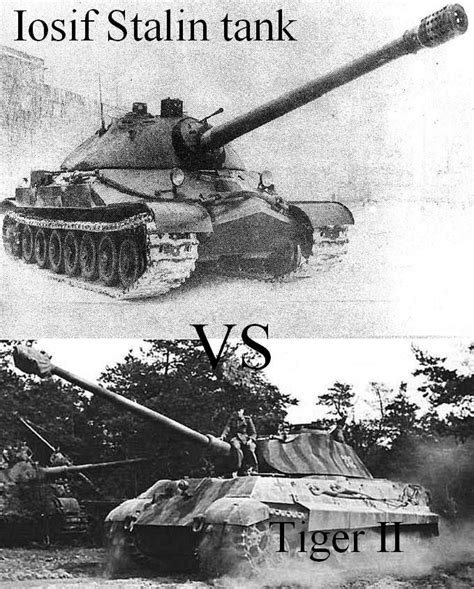 Tiger Ii Vs Iosif Stalin Tank By 33k7 On Deviantart