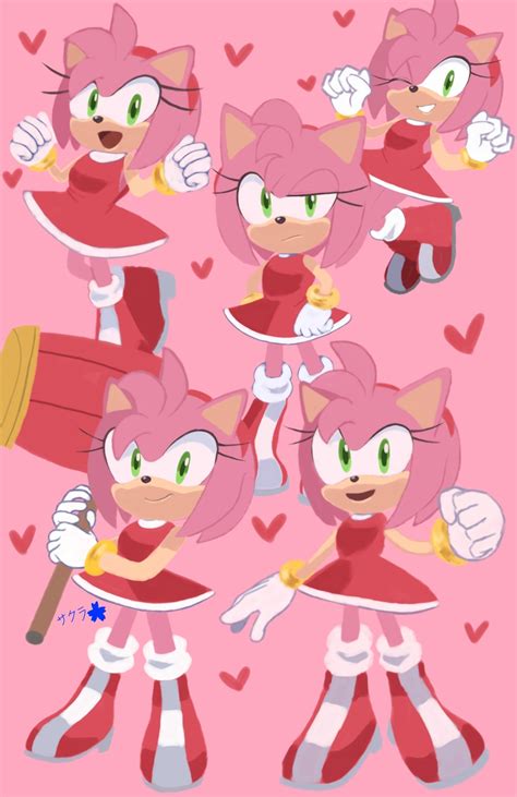 Hedgehog Love Amy Rose Sonic And Amy Amy The Hedgehog