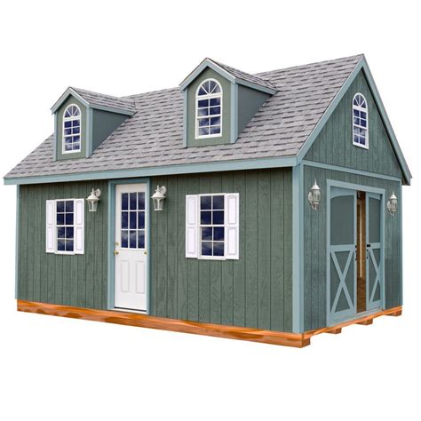 Best Barns Arlington 12 Ft X 20 Ft Wood Storage Shed Kit With Floor