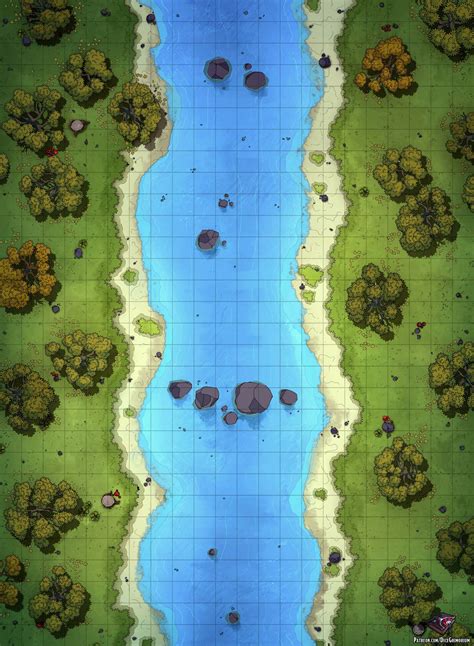 Forest River 22x30 Public Dice Grimorium On Patreon Fantasy Map