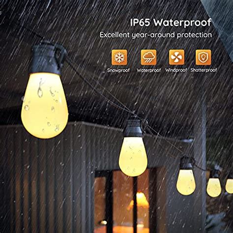 Govee 48ft Outdoor String Lights Ip65 Waterproof Shatterproof Patio