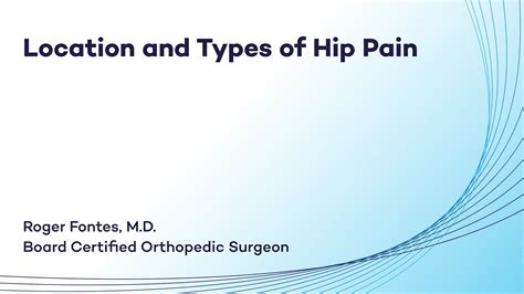 Location And Types Of Hip Pain Youtube