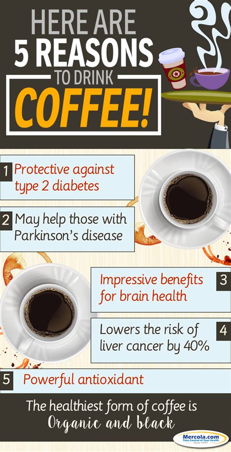 Infographic 5 Reasons To Drink Coffee Self Help Daily