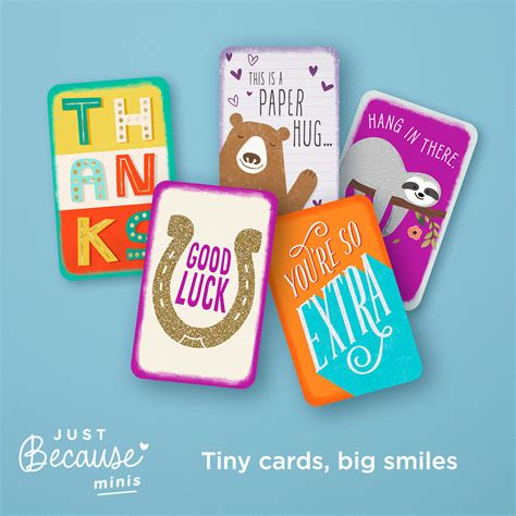 Maybe you would like to learn more about one of these? Hallmark introduces new Just Because mini greeting cards - CDR - Chain Drug Review