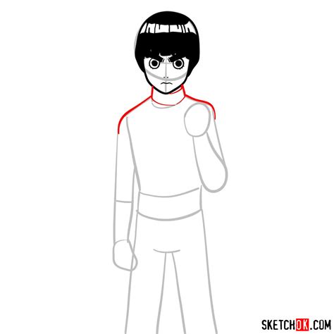 How To Draw Rock Lee From Naruto Anime Sketchok Easy Drawing Guides