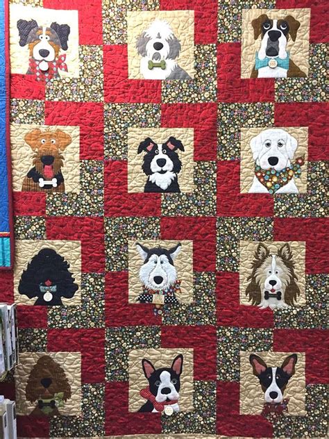 Dog Beautiful Faces Group Quilt Blanket 3kustore Inc Dog Quilts