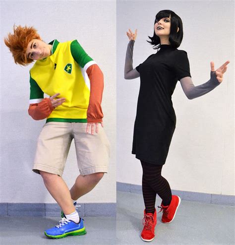 [self] finally made our halloween costumes johnny and mavis from the hotel transylvania cosplay
