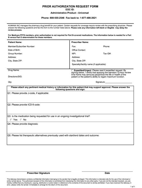 Humana Prior Authorization Form Pdf Fill Out And Sign Online Dochub