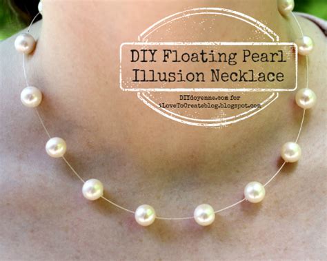 ILoveToCreate Blog DIY Floating Pearl Illusion Necklace