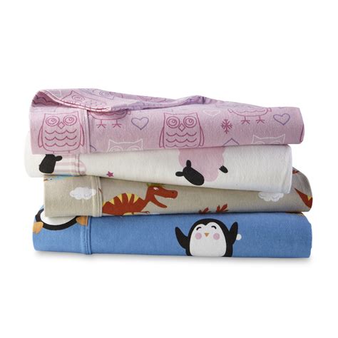 Piper Kids Flannel Bedsheet Set Twin Home Bed And Bath Bedding