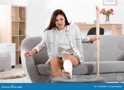 Broken Leg Cast Crutches