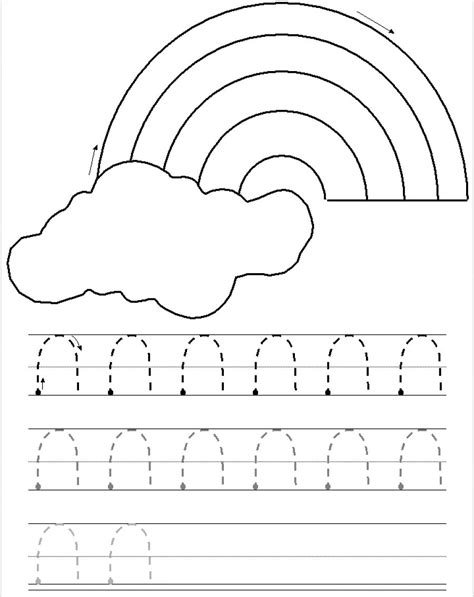 Tracing Curved Lines Worksheets For Preschool