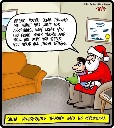 Christmas Funny Therapy Counselling Santa Therapy Therapy Humor Psychology Jokes