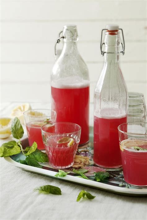 Rabarber Citroenlimonade Recept Zomerdrankjes Rabarber Rabarber