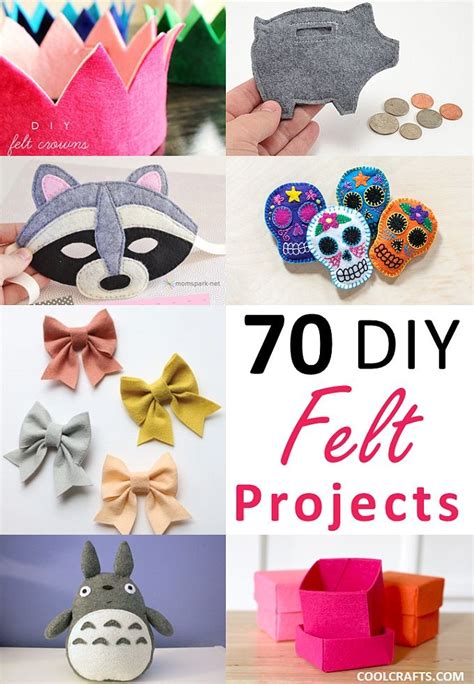 Felt Craft Projects 70 Diy Ideas Made With Felt Felting Craft And
