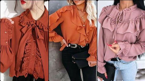 excellent and stylish plain officewear blouses with stylish neck design and stylish design 2021