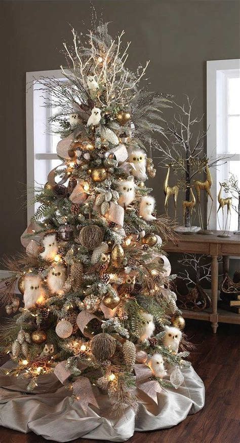 Elegant Woodland Christmas Tree Decor Ideas Setting For Four Interiors