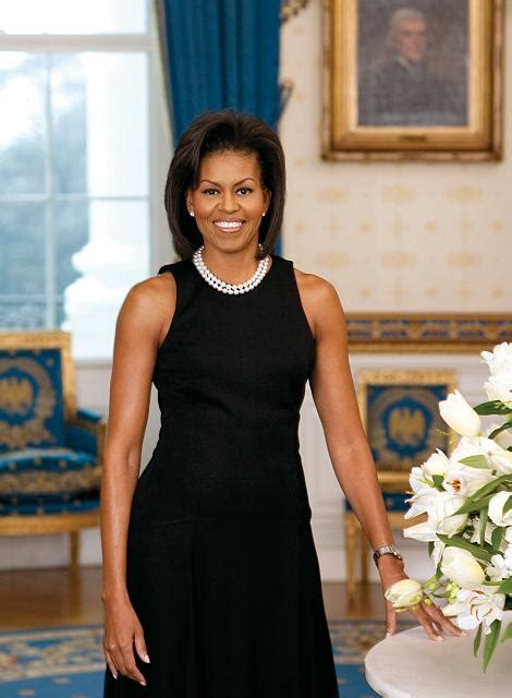 First Lady Michelle Obama Official Portrait Library Of Congress