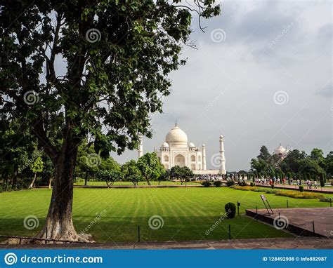 The Front Side Of Taj Mahal Mausoleum Editorial Stock Photo Image Of