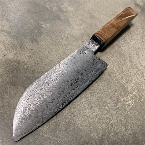 Santuko Chefs Damascus High Carbon Steel Knife 165mm With Etsy