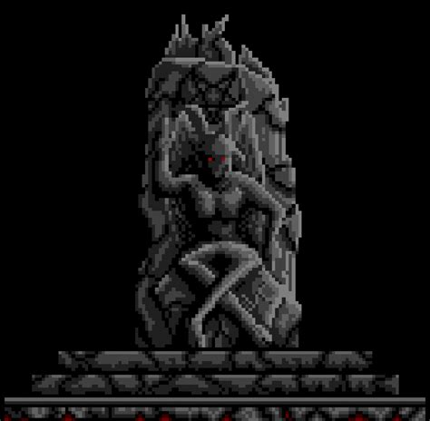 Baphomet Statue Pixelart