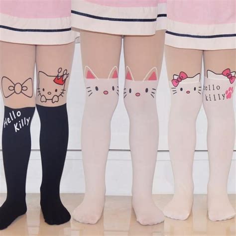 [new] Limited Edition Hello Kitty Tights Elastic Stockings Hello Kitty Tights