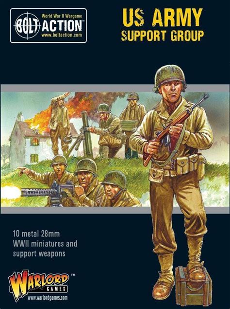 Bolt Action Wwii Wargame Allies Us Army Support Miniatures