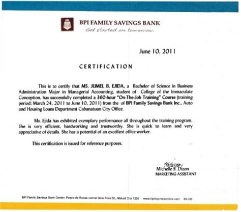 10 Bank Certificate Format Certificate Format Word Te Vrogue Co