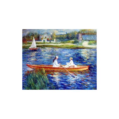Boating On The Seine By Pierre Auguste Renoir Art Gallery Oil
