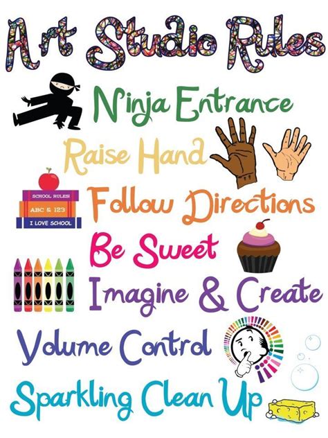 Elementary Art Classroom Rules For Elementary Art Rules That Are
