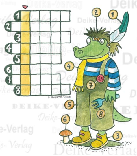 Jetzt material & übungen gratis downloaden! Fasching - Konrad das Krokodil KW 0905 | Rätsel & Denksport | Produktart | DEIKE Verlag - Wir ...