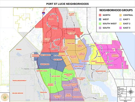 Neighborhood Map In Port St Lucie Florida