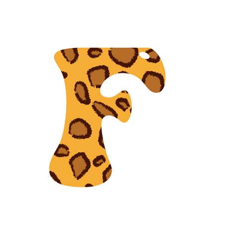Leopard Print Alphabets And Number 10884087 Png