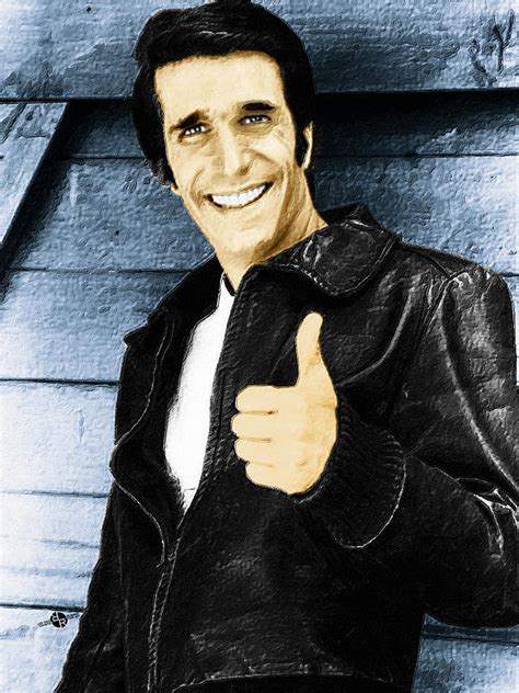 It is very cool that. Fonzie Happy Days Painting Painting by Tony Rubino