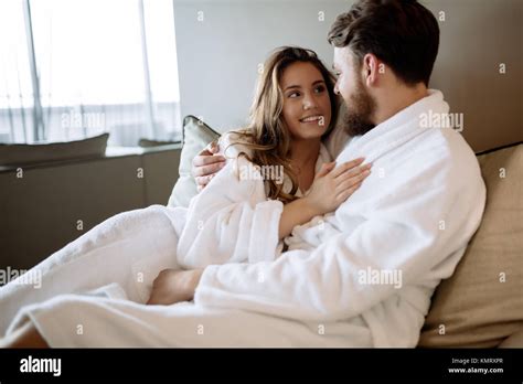 Romantic Couple Enjoying Honeymoon Stock Photo Alamy