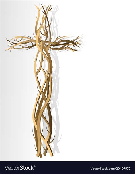 Abstract Christian Cross Royalty Free Vector Image