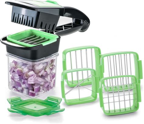 Genius Nicer Dicer Quick Chopper For Fruit And Vegetables 5 In 1 Multi