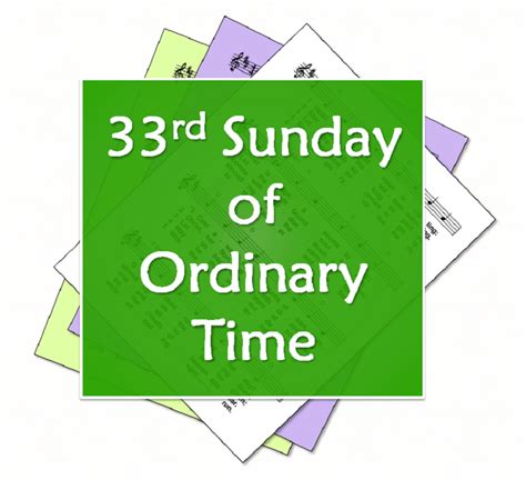 LiturgyTools Net Hymns For The 33rd Sunday Of Ordinary Time Year B