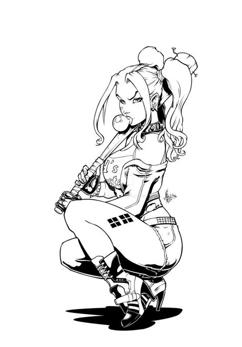 Cartoon, harley quinn coloring pages. Harley Quinn Suicide Squad Coloring Pages Download | Free ...