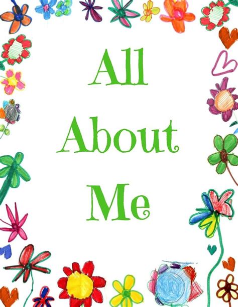 Make an all about me! All About Me Book with FREE Printable - Enjoy the Learning ...