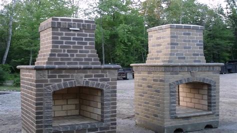 Building Outdoor Fireplace Youtube