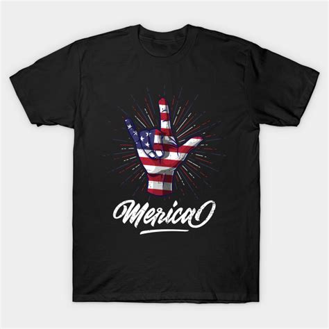 Love Merica Patriotic Independence Day Shirt 4th Of July Merica