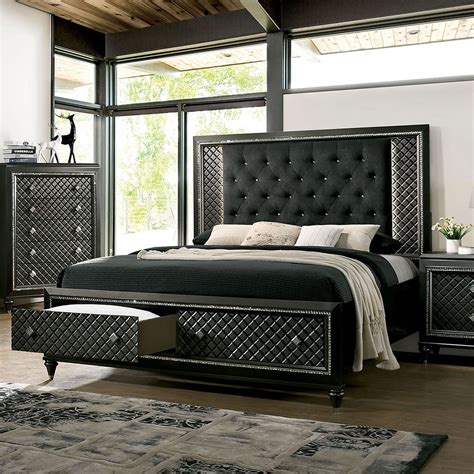Furniture Of America Foa Demetria Cm7584dr Ck Bed Contemporary