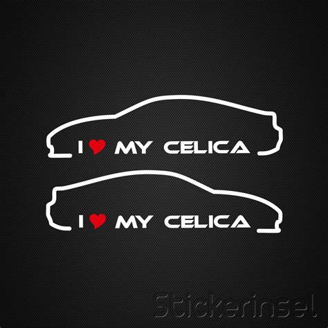 Silhouette Toyota Celica T23 Stickerinsel Autoaufkleber Und