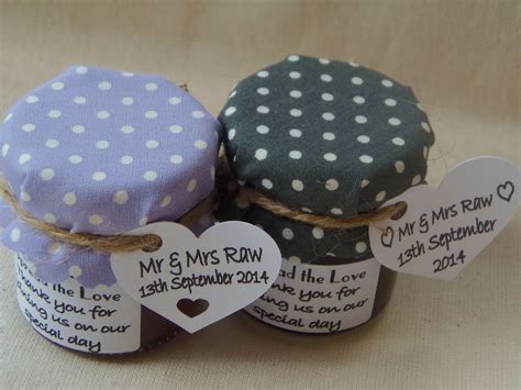 Our Amazing Wedding Favours Strawberry Jam For The Ladies And Peach